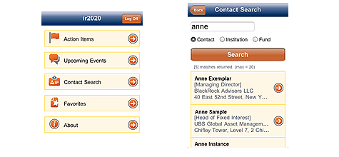 Mobile - ir2020 CRM on the road